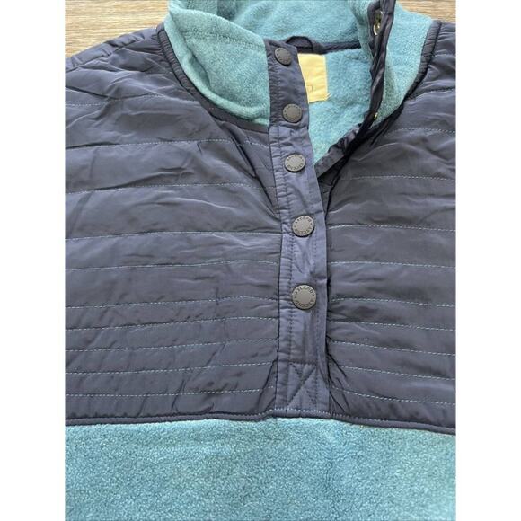 Ascend Women’s 1/2 Button Up Pullover Contrast Fleece Size Large - Picture 2 of 10